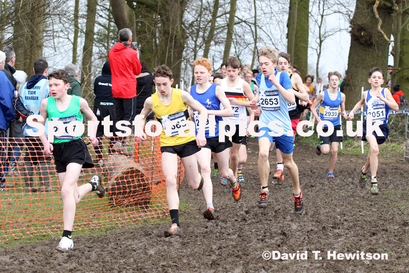 Boys under-13s, 2020 British Athletics Inter Counties Cross Country Champs., Prestwold Hall, Loughborough. Photo: David T. Hewitson/Sports for All Pics